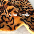 Leopard Printed Super Soft Imitation Rabbit Fur